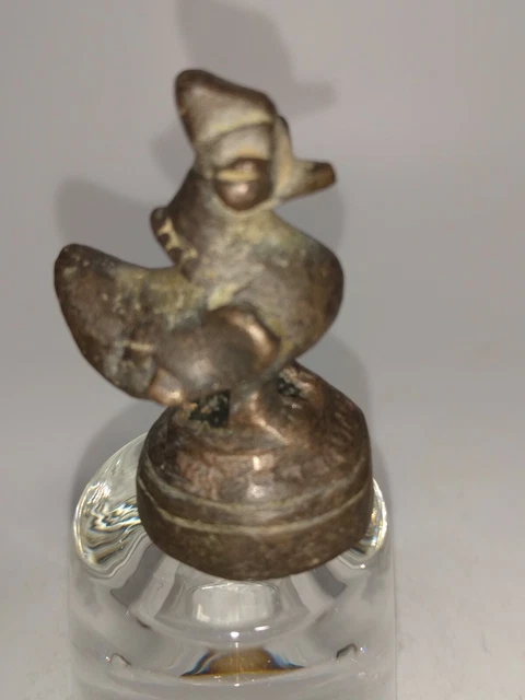 Antique Burmese Burma duck bronze opium 85gm scale weight over 200 yr. old