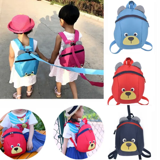 Child Kids Safety Harness Reins Toddler Back pack Walking Strap Walker Baby Bag