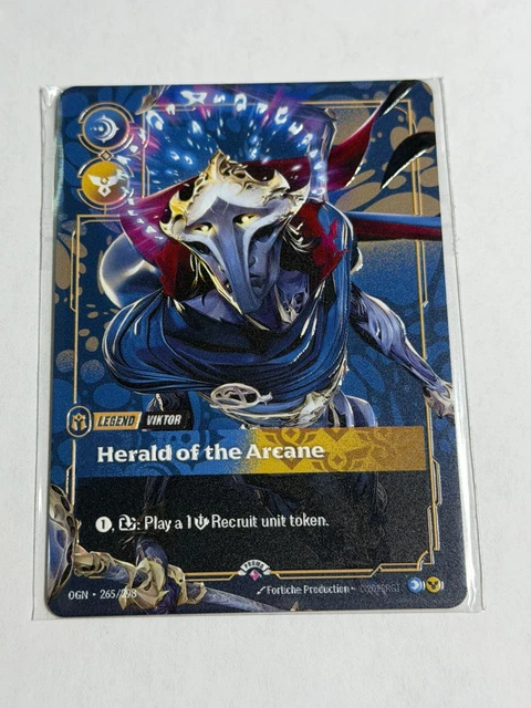 RIFTBOUND VIKTOR HERALD Of The Arcane METAL Card Houston Prize Wall ...