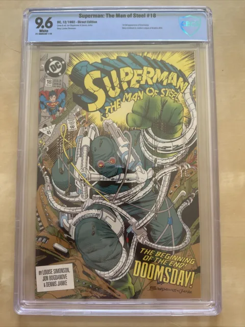 Superman: The Man of Steel #18 - CBCS 9.6 - First Appearance of Doomsday
