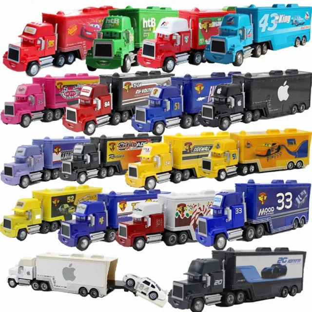 Disney Pixar Cars Chick Hicks Lightning McQueen Mack Hauler Truck & Car Toys New 2