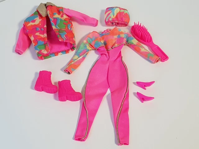 Ski Fun Barbie Doll Mode Tenue et Accessoires, vintage années