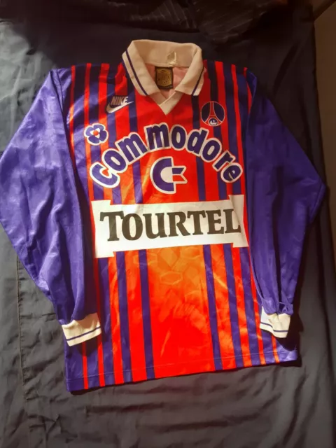 Rare Maillot PSG nike tourtel vintage homme  saison 93/94 Paris Saint Germain