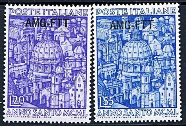 Italy/Trieste "A"1950 Anno Santo Sc#74-75  Mnh Fresh Cv$44.00