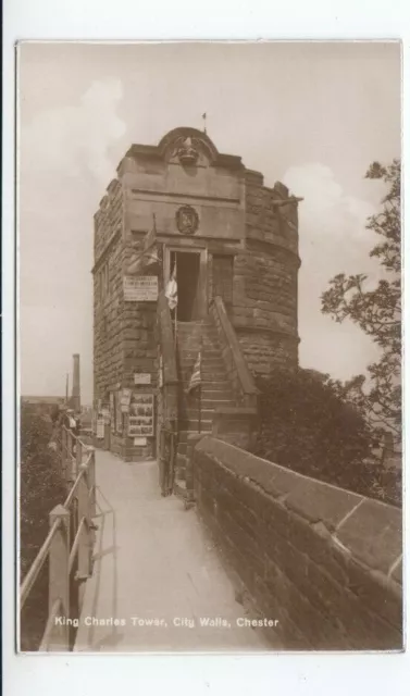 Postcard. King Charles Tower, City Walls, Chester. Real Photo.