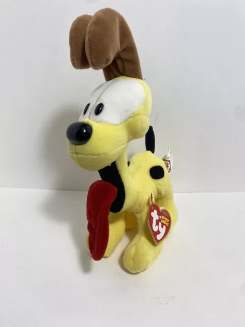 TY Beanie Baby - ODIE the Dog (Cartoon version) (8 inch) Rare! Stuffed Garfield