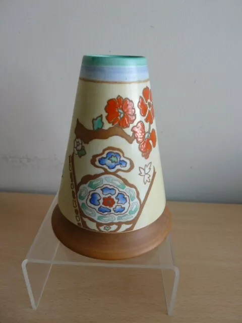 Stunning Shelley Art Deco Pottery Rocket Vase Moresque Pattern