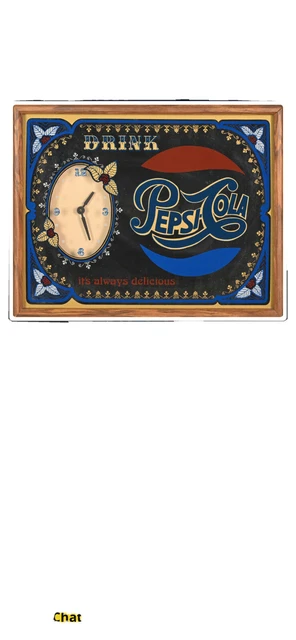 vintage pepsi clock/mirror