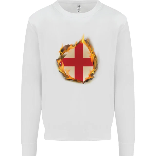 Felpa maglione bambini bandiera inglese The St Georges Cross Inghilterra 2