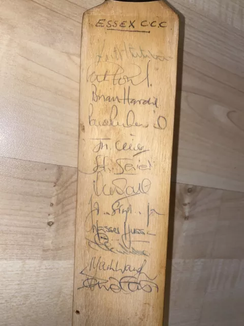 1980’s Essex Signed Mini Cricket Bat Mark Waugh Graham Gooch Nasser Hussain