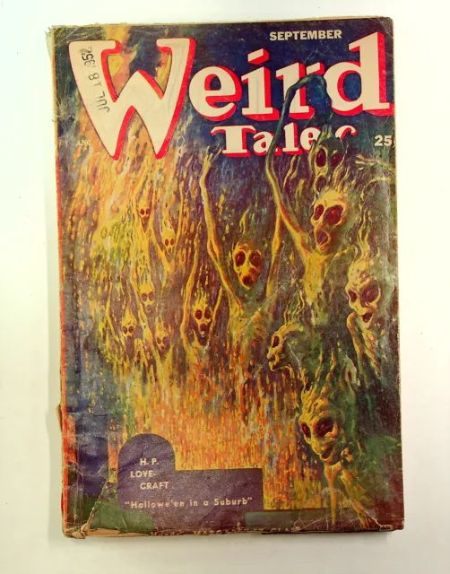 Weird Tales Pulp 1st Series Sep 1952 Vol. 44 #6 GD- 1.8