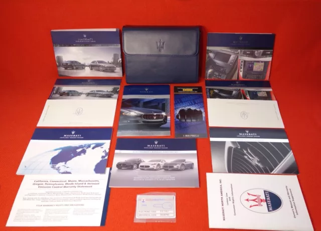 2011 MASERATI QUATTROPORTE S OWNERS MANUAL + MEDIA/NAVIGATION BOOK (BUY MINT OeM