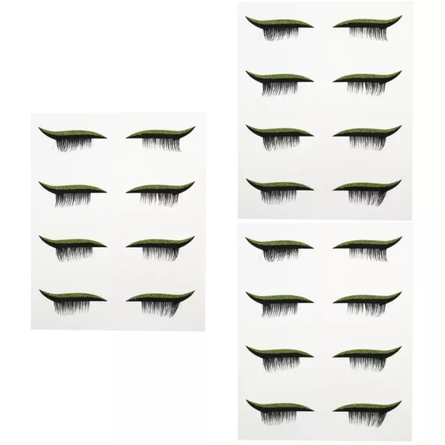 12 Pairs Eyeliner Adesivo Per Il Trucco Degli Occhi Con Ciglia Finte Kit Makeup