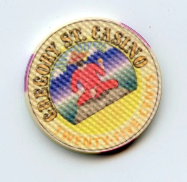 .25 Chip from the Gregory Street Casino Black Hawk Colorado