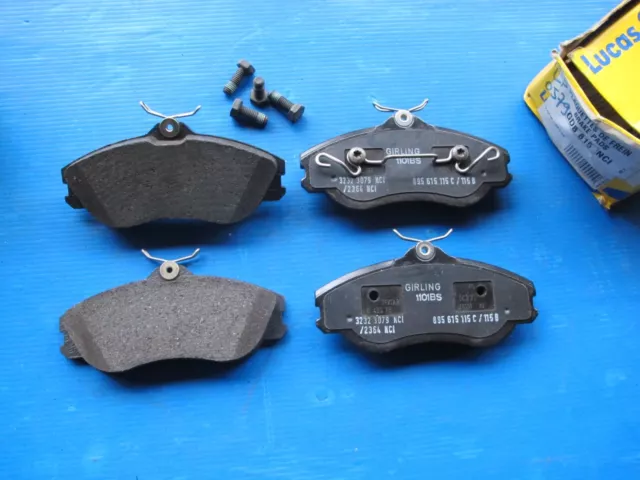 Plaquettes de freins avant Lucas pour: Audi 80, Audi 90, Audi Cabriolet, Coupé,