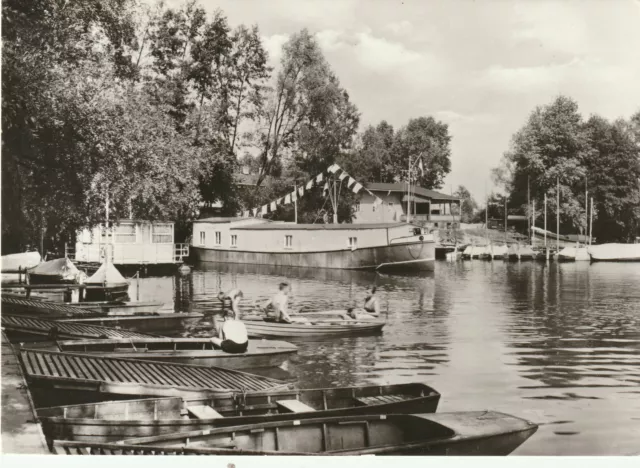 Oberhof, Goyatz Kr. Lübben, Seglerhafen am Schwielochse, interessante alte AK