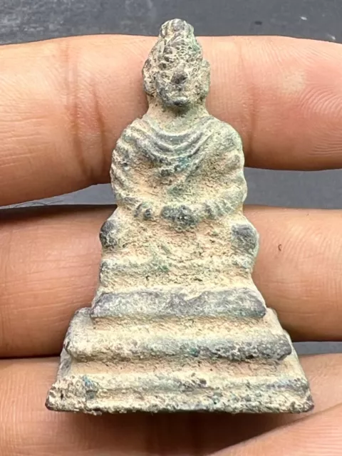 Buddhain Gandhara Era Ancient Small Bronze  Buddha Statue Figure