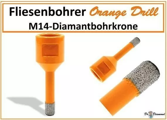 M14 Diamantbohrer Fliese für Winkelschleifer & Flex Ø 6 mm von Dr. Diamond