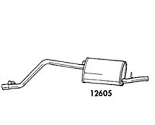 Silenziatore Marmitta Posteriore Autobianchi Y10 1.0 Fiat Panda 750 900 1.0 1.1