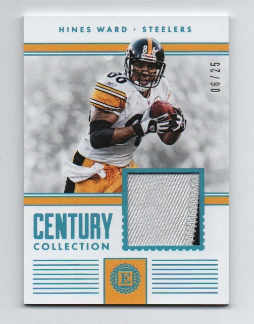 2017 Panini Hines Ward /25 Patch Pittsburgh Steelers NFL