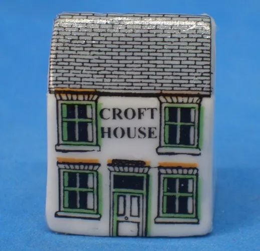 Birchcroft Miniature House Shaped Thimble -- Croft House