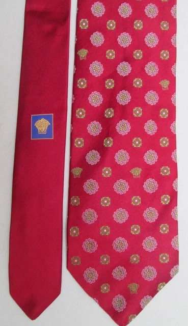 -AUTHENTIQUE cravate cravatte  VERSACE  100% soie    vintage