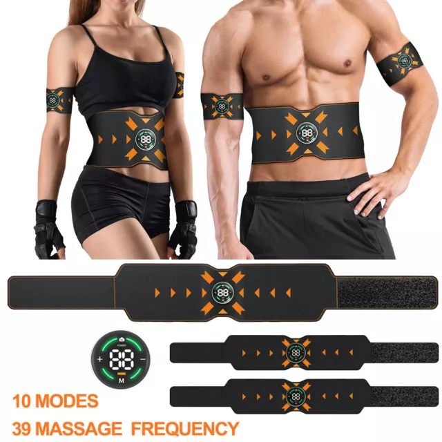 EMS Muscle Stimulator Electric Abdominal Trainer Toner Abs Fitness Training Belt 2