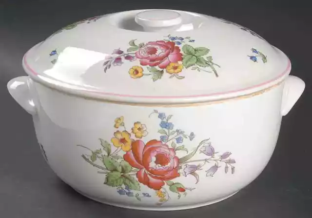 Spode Marlborough Sprays 2.5 Quart Round Covered Casserole 8343894