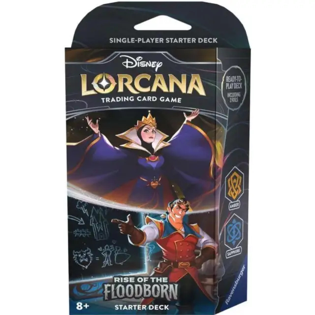 Disney Lorcana TCG: Rise of The Floodborn - Amber and Sapphire [Starter Deck]