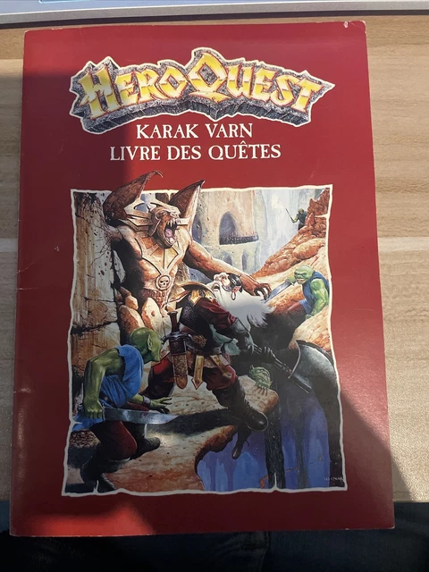 HEROQUEST RULES OF play book MB GAMES WORKSHOP original livret d
