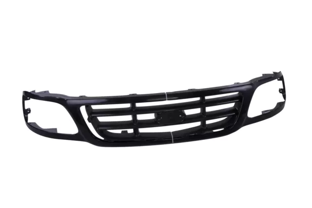 Black Front Grille w/Bar For 99-03 Ford F150 Pickup Truck 04 Hertiage FO1200376