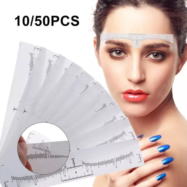 Measure Tool Calliper Shaper Template Eyebrow Tattoo Stencil Ruler Sticker