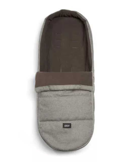 Mamas and Papas GREY MELANGE Universal Pram Cold Weather PLUS Footmuff Cosytoes