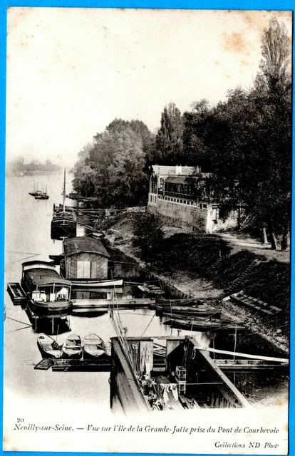 Cpa 92 Neuilly Sur Seine -  Vue Sur L'ile De La Grande Jatte
