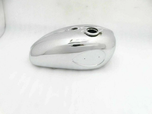Réservoir à Essence BSA A65 Star Double 650CC 1962-72 - Noir Chrome - Neuf Avec Bouchon