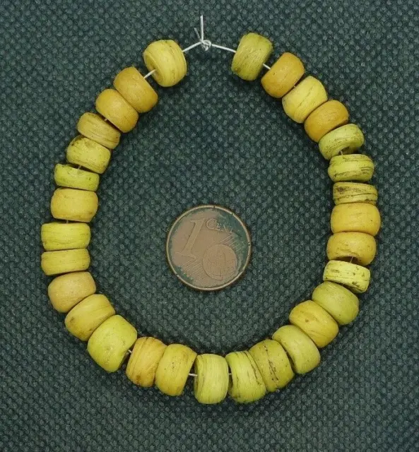 Perles HEBRON Verre Ancien Troc Afrique Antique Kano Glass African Trade Beads