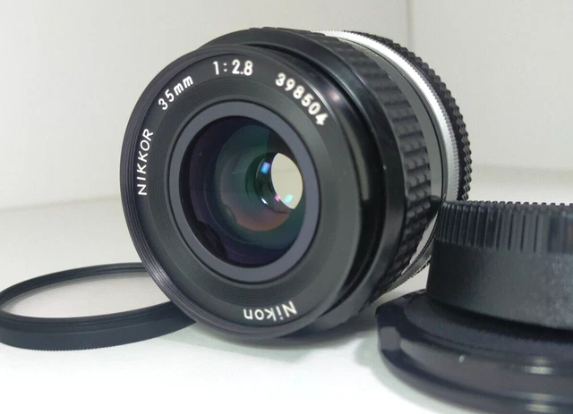NIKON Ai NIKKOR 35mm F2.8 MF Wide Angle Lens For F Mount From Japan Near Mint