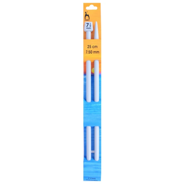 Agujas de tejer clásicas de un solo extremo pony de 7,50 mm - 25 cm - P31666 - CORREO GRATUITO
