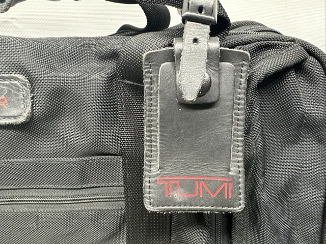 Vtg Tumi # 278 Black Ballistic Nylon 21” Carry-On Expandable Weekend Duffel Bag 2