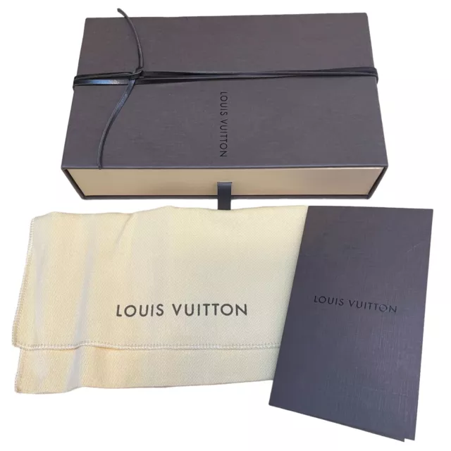 Louis Vuitton Drawer Style Empty Wallet Box w Dust Bag 5 1/4” x 3