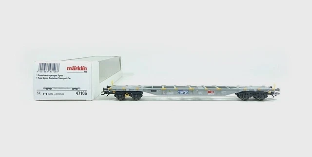 Carro Merci Marklin 47106 Sgnss Delle FFS (SBB CFF) In Scala H0 (1:87) - Modellismo Ferroviario