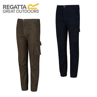 Regatta Attala Kids Boys Girls Cotton Casual Combat Pocket Cargo Trousers RRP£35