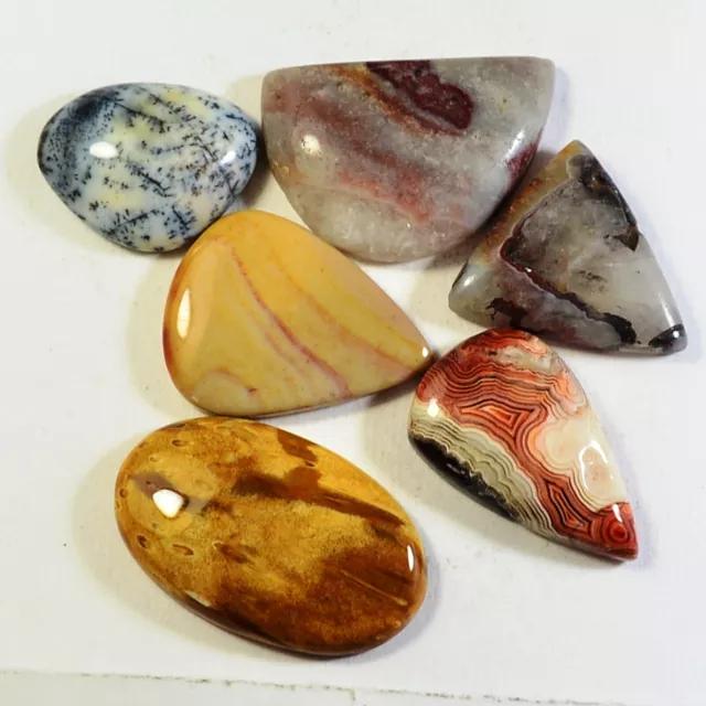 113.10Ct Naturel Agate Jasper Quartz Assortiment Lot Cabochon Pierre Précieuse