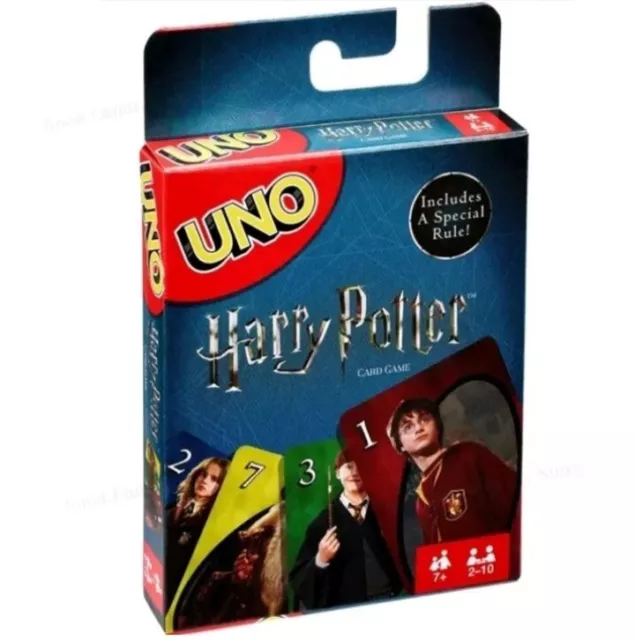 UNO Harry Potter Mattel Games Kartenspiel für 2-10 Spieler, Neu - OVP