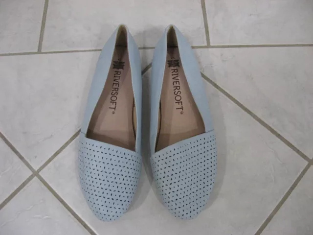 Louis Vuitton Violet Perforated Suede Oxford Ballet Flats Size 4.5/35