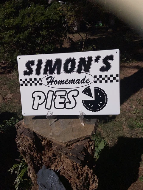 Simon's Homemade Pies Bakery Goods Advertisement  Metal Sign