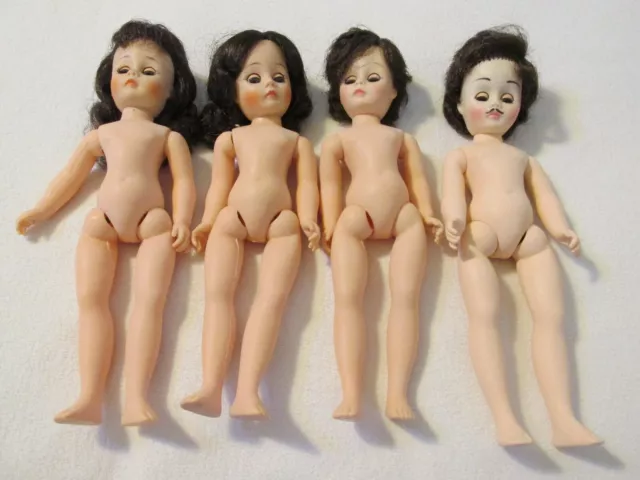 4  NAKED  Madame Alexander Dolls RHETT, JO, LAURIE, MARME No Clothes