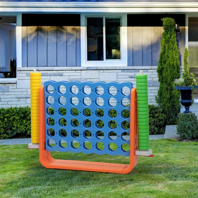 Jumbo 4-to-Score 4 in A Row Giant Game Set Kids Adults Family Fun Indoor Outdoor