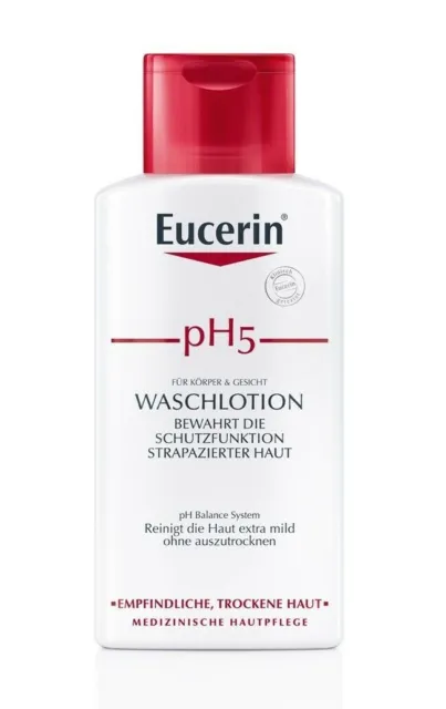 Eucerin - pH5 Waschlotion für empfindliche Haut, Körper, Gesicht, Haar 200ml