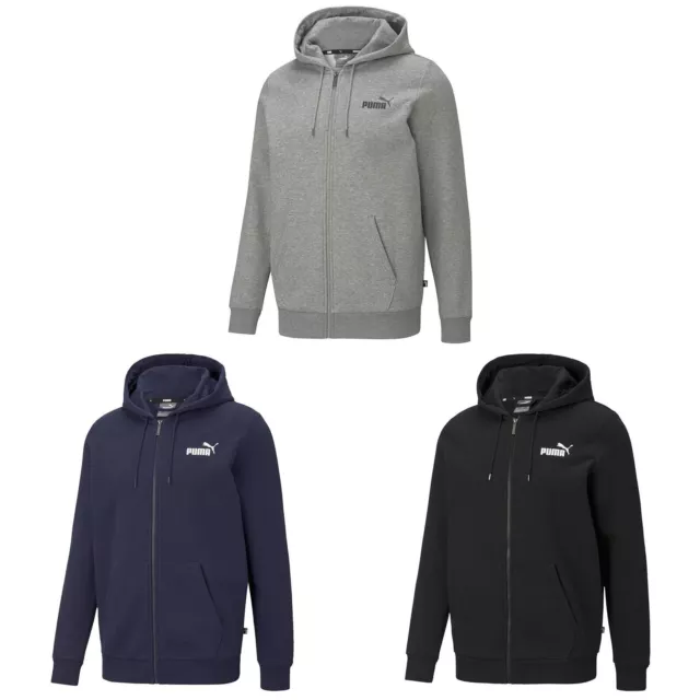 Puma Veste de Sweat Homme - Ess Petit Logo Fz à Capuche Capuche Zipper